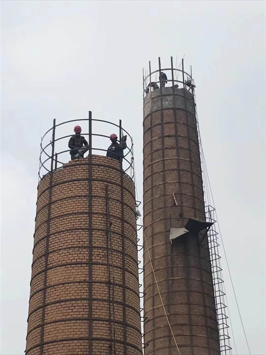 池州市尿素造粒塔拆除公司、烟囱公司、烟塔标兵